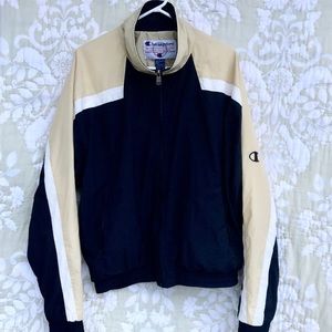 champion windbreaker mens gold